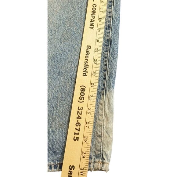 Vintage 90s Lucky Brand Button Fly Relaxed Mom Jeans Faded Distressed Size 14 - Picture 3 of 15